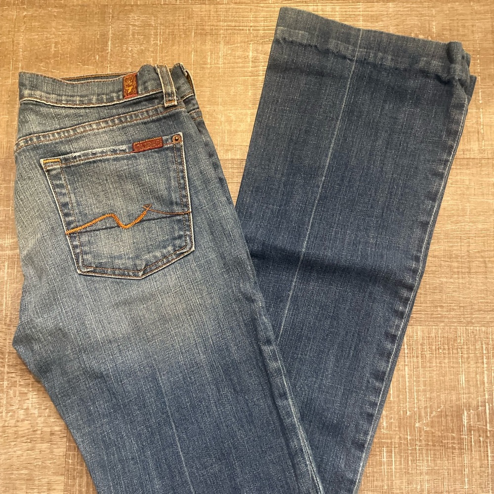 7 For All Mankind Jeans size 27 - long legged Bootcut denim pre-loved